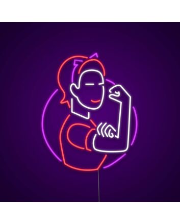 Strong Woman Mothers Day Neon Sign