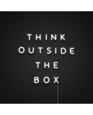 Think Outside The Box Neon Sign