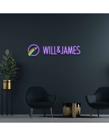 Will and James Neon Sign