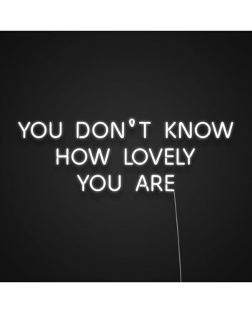 You Dont Know How Lovely You Are Neon Sign