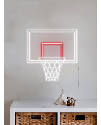Baksetball Hoop Neon Sign