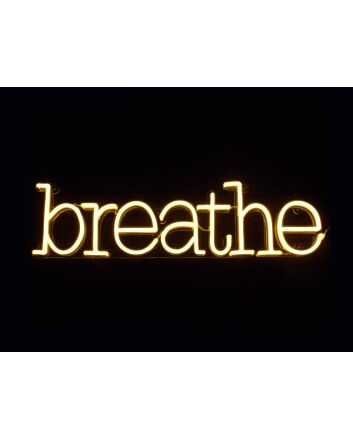 Breathe Neon Sign