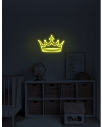 Golden Crown Neon Sign