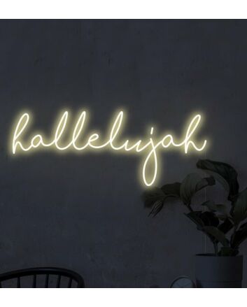 Hallelujah Neon Sign