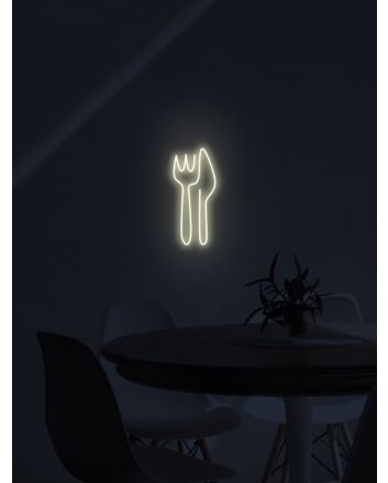 Knife and Fork Neon Sign