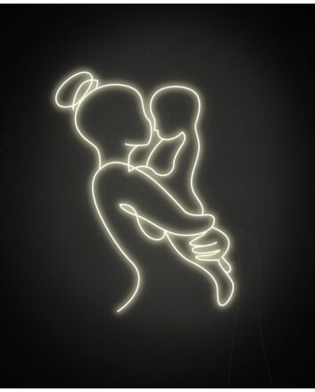 Mother and Child Neon Sign