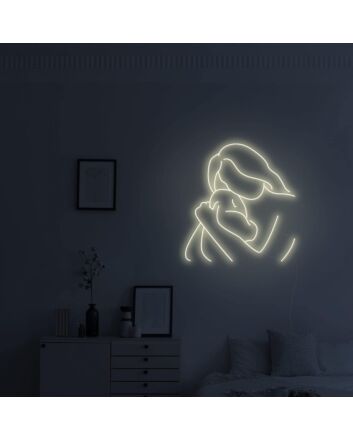 Mother and Hug Neon Sign