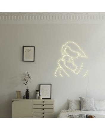 Mother and Hug Neon Sign