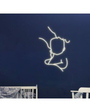 Parents and Baby Neon Sign