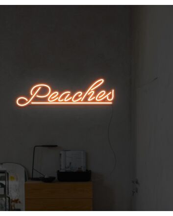Peaches Neon Sign