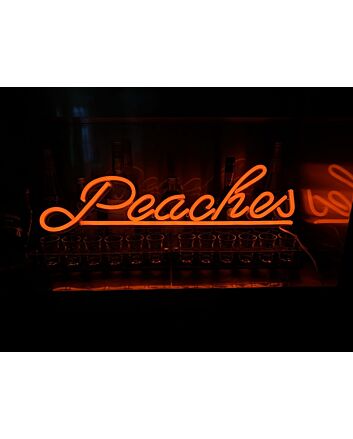 Peaches Neon Sign