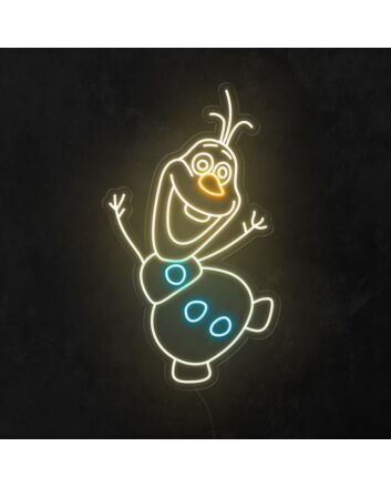 Snowman Neon Sign