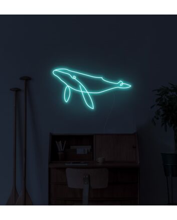 Whale Neon Sign