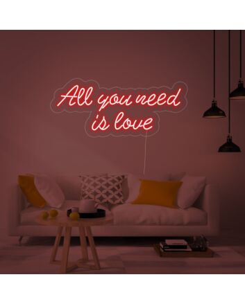 All You Need Is Love V2 Neon Sign