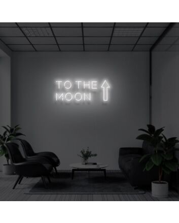 TO THE MOON&quot; LED Neon Sign