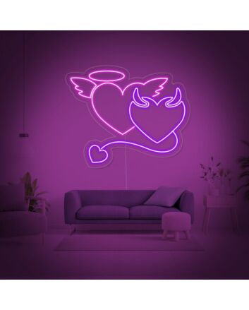 Devil Angle Neon Sign