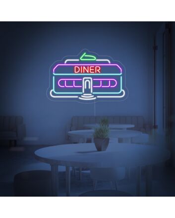 Diner Car 1950 Neon Sign