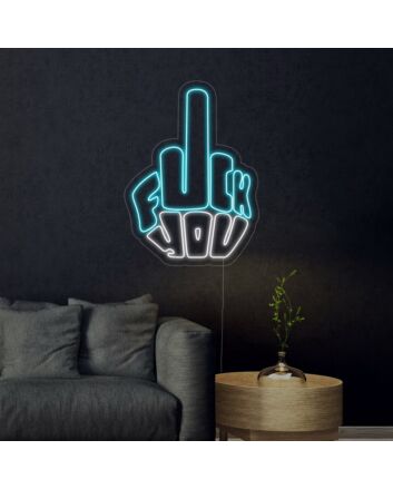 Fck You Middle Finger Neon Sign