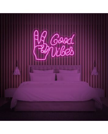 Good Vibes With Yes Neon Sign