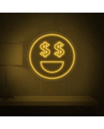 Money Eyes Neon Sign