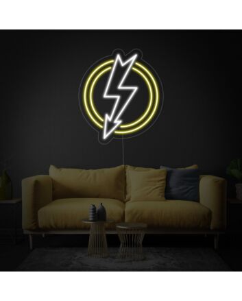 Shining Lightning Bolt Neon Sign