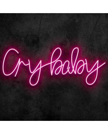 Cry Baby Neon Sign