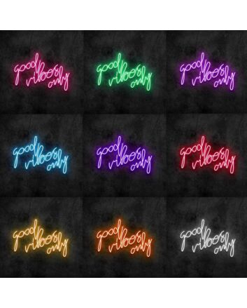 Good Vibes Only Neon Sign