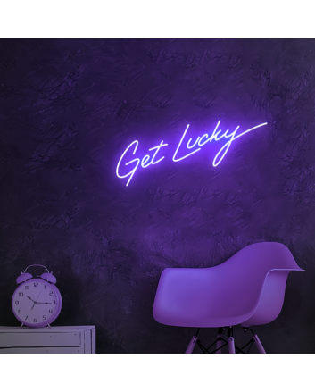 &quot;Get Lucky&quot; LED Neon Sign