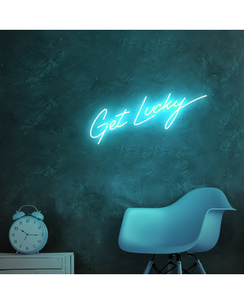 &quot;Get Lucky&quot; LED Neon Sign