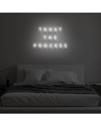 &quot;TRUST THE PROCESS&quot; LED Neon Sign