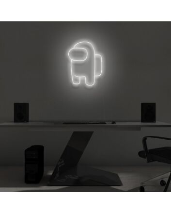 Space Adventure Awaits with Among Us Crewmate Neon Display