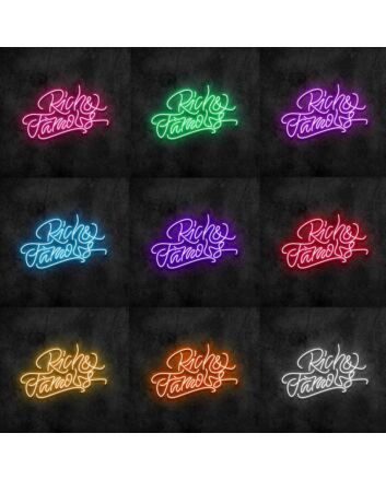 Rich and Famous Neon Sign