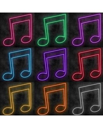 Sixteenth Note Neon Sign