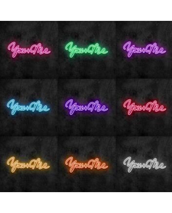 You Plus Me V1 Neon Sign