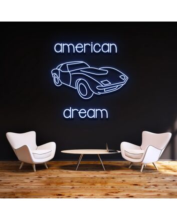 American Dream Car Neon Sign