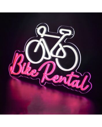 Bike Rental Neon Sign