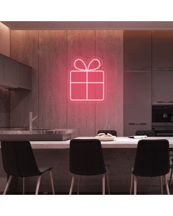 Christmas Gift Box Neon Sign