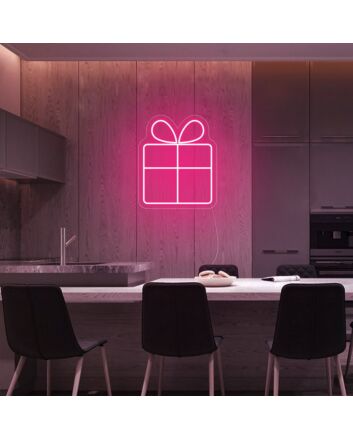 Christmas Gift Box Neon Sign