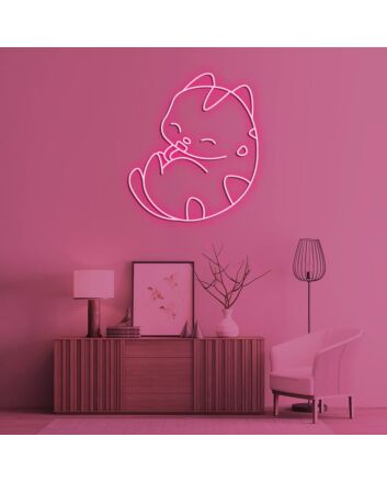 Cute Kitty V1 Neon Sign