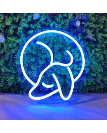 Mini Sleeping Dachshund Neon Sign