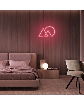 Mini Sunset Mountain Neon Sign