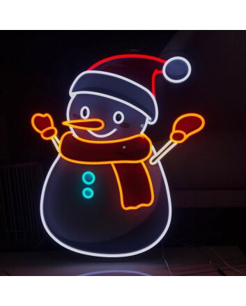 Snowman Neon Sign