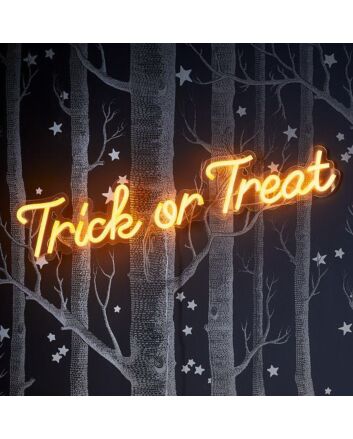Trick Or Treat Halloween Neon Sign