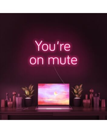 Youre On Mute Neon Sign