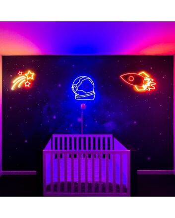 Astronaut Helmet Neon Sign