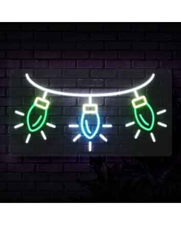 Christmas Lights Neon Sign