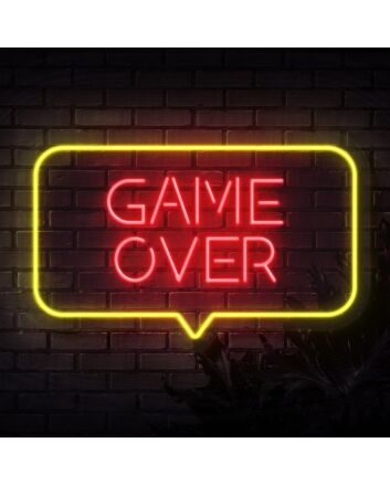 Game Over Neon Sign