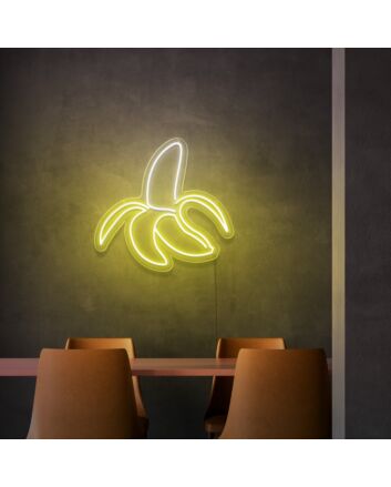 Half Peeled Banana Neon Sign