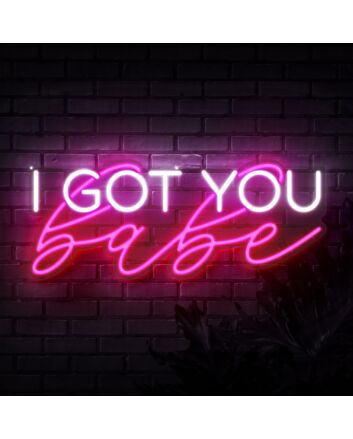I Got You Babe Block Neon Sign