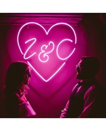 Customize Name Modern Love Neon Sign for Wedding